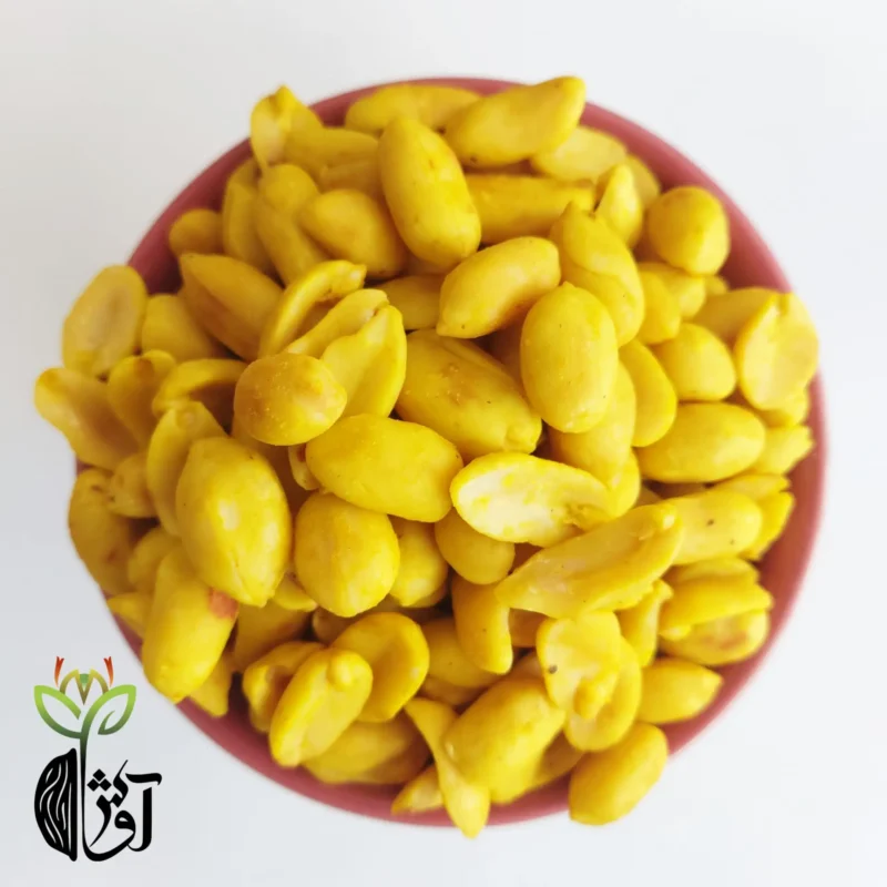 بادام زمینی پوست کنده سرکه‌ای